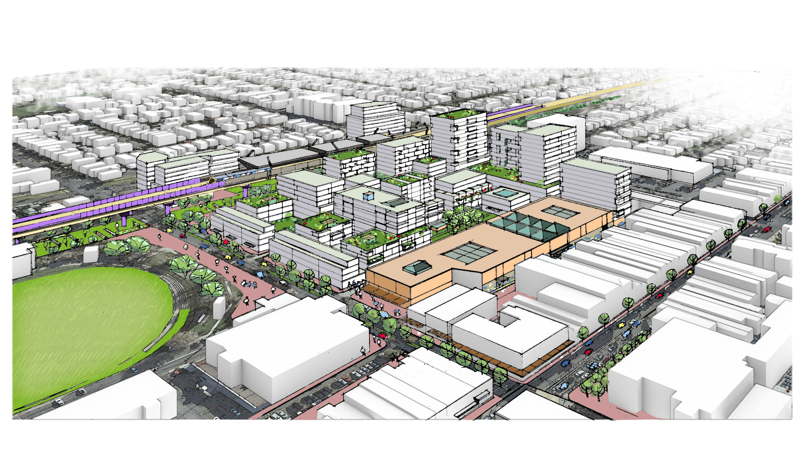 Updated plans for the Preston Market Precinct VPA